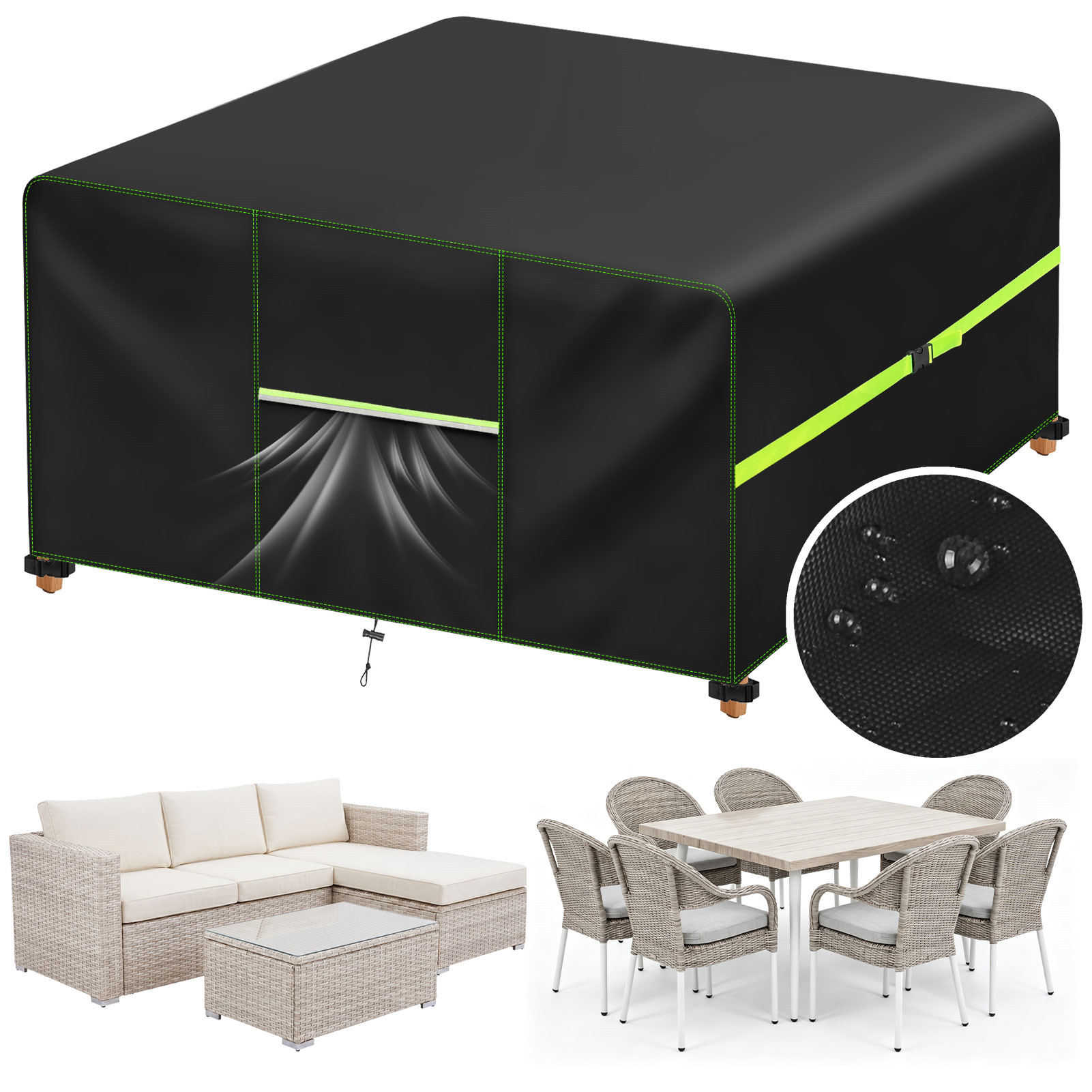 Outdoor Furniture Cafe - Penutup Furnitur Taman dengan Ventilasi Udara