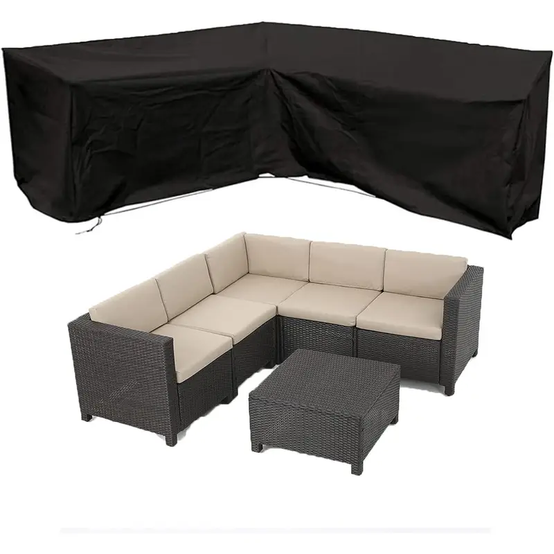 Outdoor Furniture Manufacturer - Penutup Sofa Luar Ruangan Bentuk L