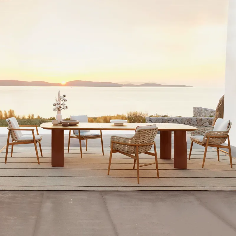 Set Meja dan Kursi Makan Luar  - Outdoor Furniture Cafe ulasan dan harga
