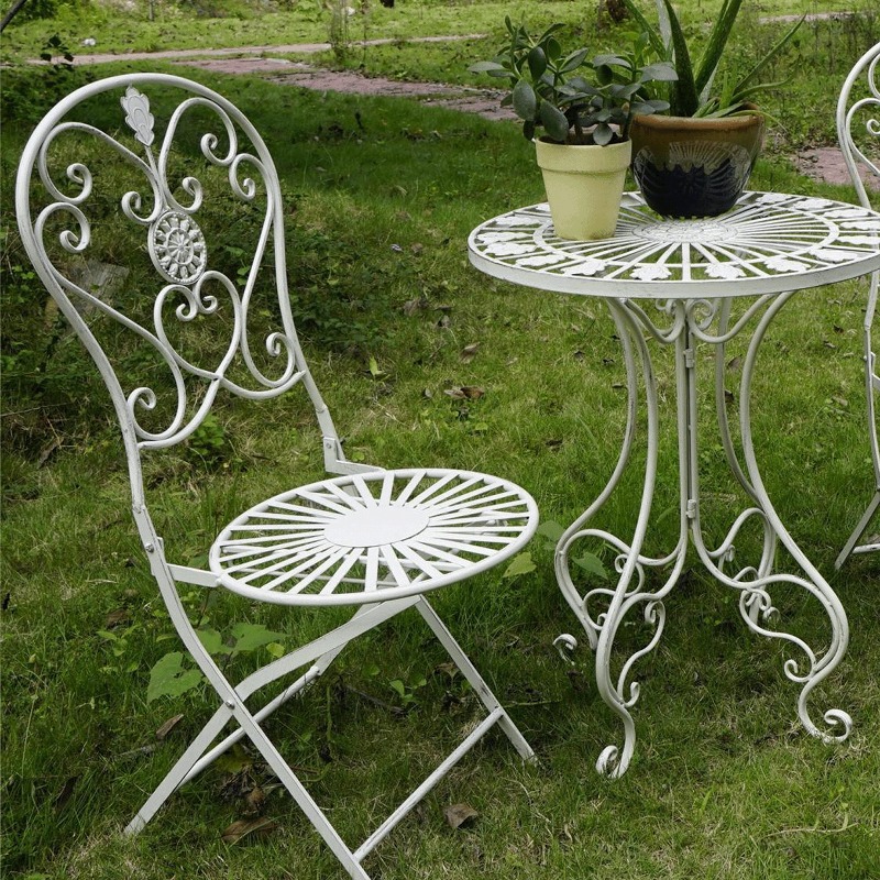 Meja dan Kursi Besi Vintage Pr - Outdoor Furniture Cafe ulasan dan harga