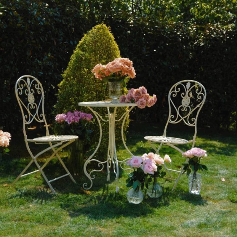 Meja dan Kursi Besi Vintage Pr - Outdoor Furniture Cafe ulasan dan harga