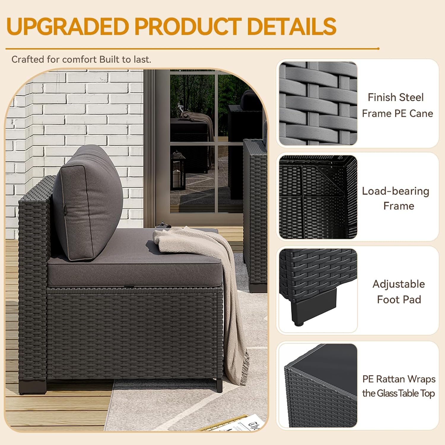 Set Furnitur Luar Ruangan 7-Po - Outdoor Furniture Cushions ulasan dan harga