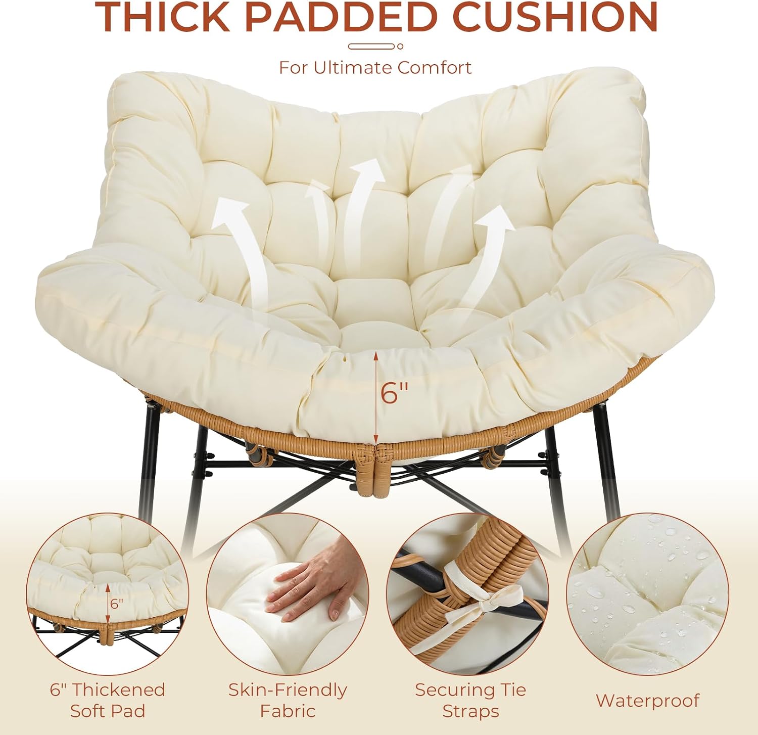 Kursi Goyang Papasan Luar Ruan - Outdoor Furniture Egg Chair ulasan dan harga