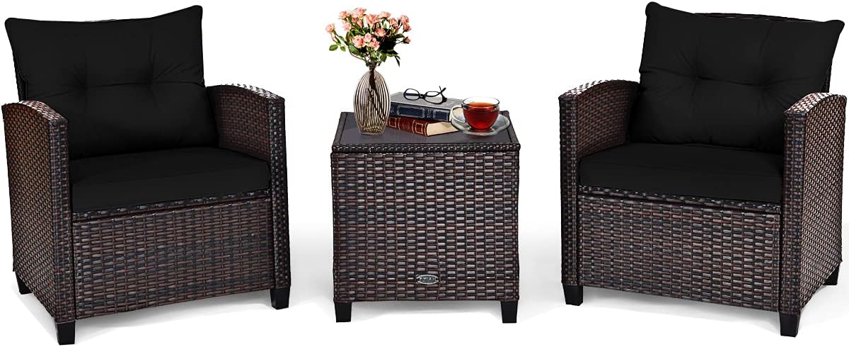 Set Furnitur Teras 3 Buah, Set - Outdoor Furniture Cushions ulasan dan harga